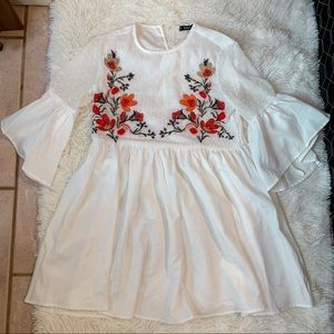 White flower dress